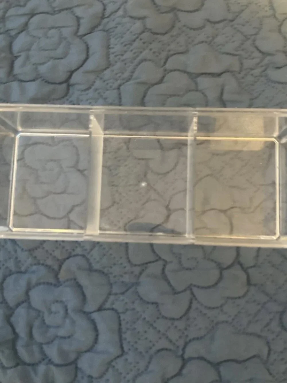 Lot of Two (2) Plastic Makeup / Cosmetic Organizers